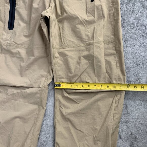Nike Tech Woven Oversized Pants Mens Medium Beige Skate Wide Leg Stretch HM7158 - Picture 6 of 16